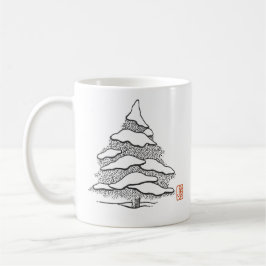 Snowy Evergreen Hett Cocoa Classic Mugg