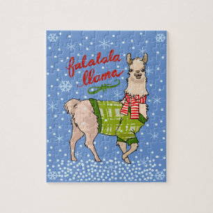 Snowy Falalala Llama Pussel
