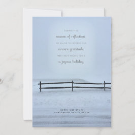 Snowy Fält Business Helgdag Card