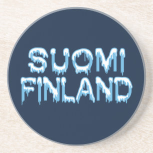 Snowy Finland underlägg Sandsten