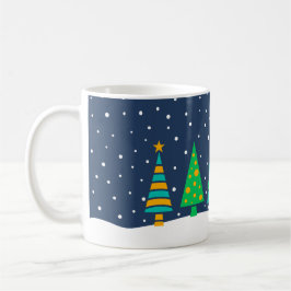 Snowy Fir Träd Mugg