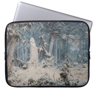 Snowy Forest (av Andreas Achenbach) Laptop Fodral