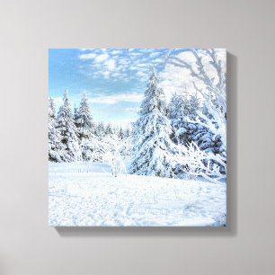 Snowy Forest Canvastryck