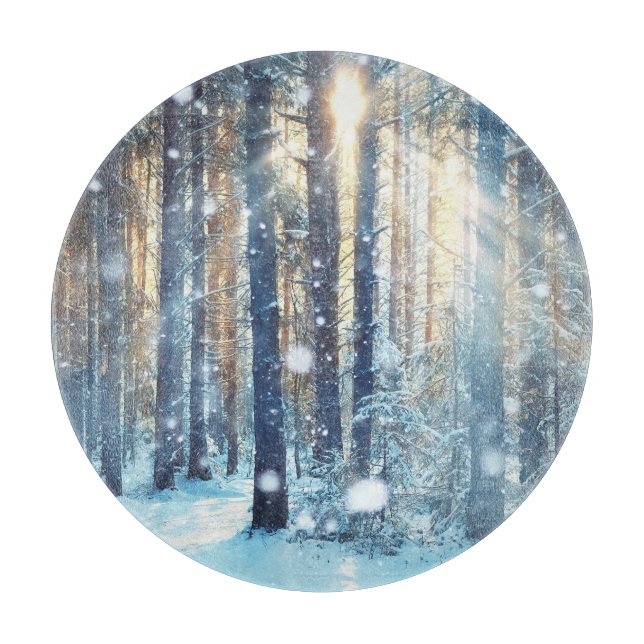 Snowy Forest Frosty Winter Scene (Framsidan)