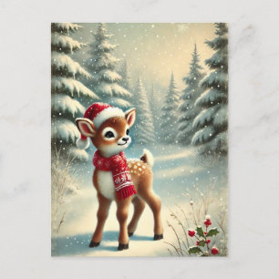 Snowy Forest - julrenar Helg Vykort