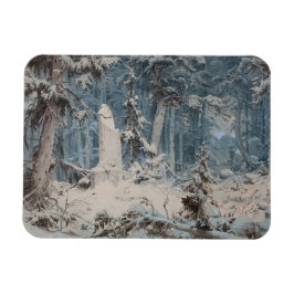Snowy Forest Magnet