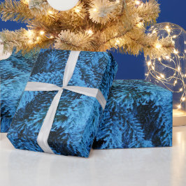 Snowy Forest Spruce Presentpapper