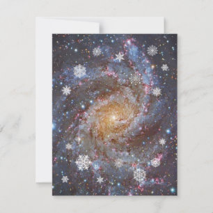 Snowy Galaxy Anpassade julkort