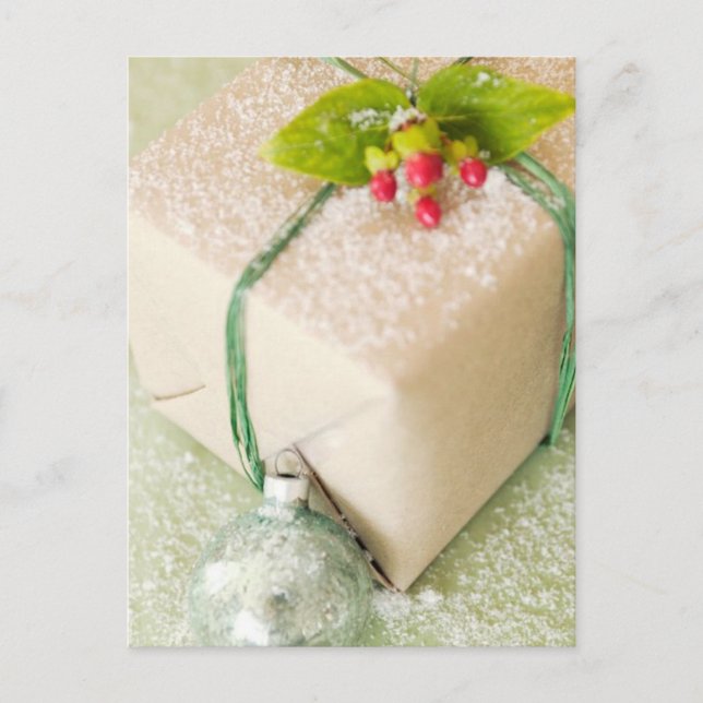 Snowy Gift Greeting Cards och Stickers Vykort (Framsida)