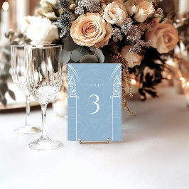 Snowy Gothic Winter Fairytale jul Blue Bordsnummer