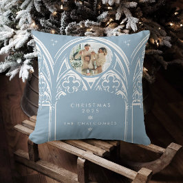 Snowy Gothic Winter Fairytale jul Photo Blue Kudde
