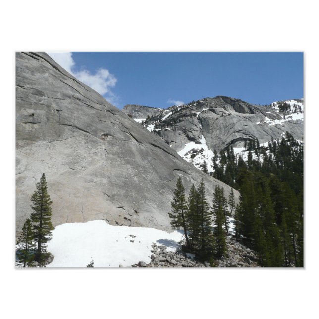 Snowy Granite Domes I i Yosemite nationalpark Fototryck (Framsidan)