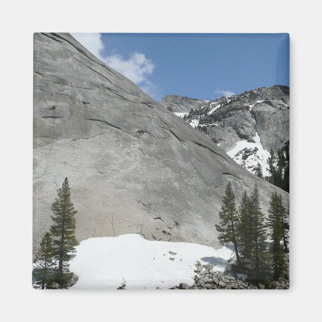 Snowy Granite Domes I i Yosemite nationalpark Magnet (Framsidan)
