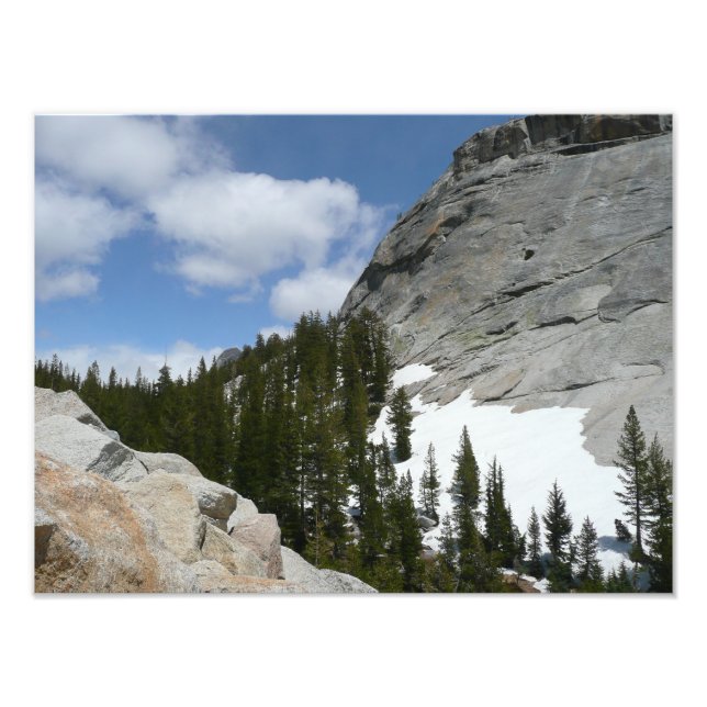 Snowy Granite Domes II Yosemite nationalpark Fototryck (Framsidan)