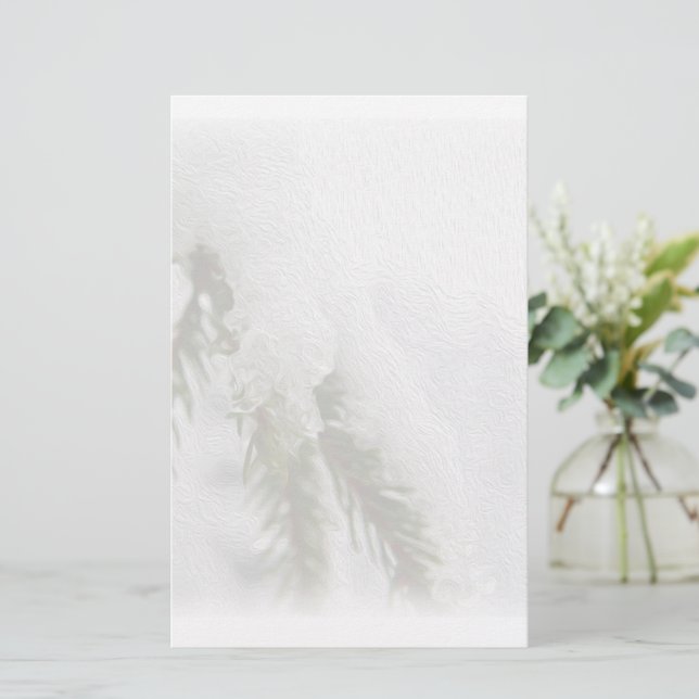 Snowy Gräs Brevpapper (Stående Fram)