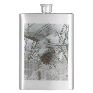 Snowy Gräs Gren Winter Nature Fotography Fickplunta