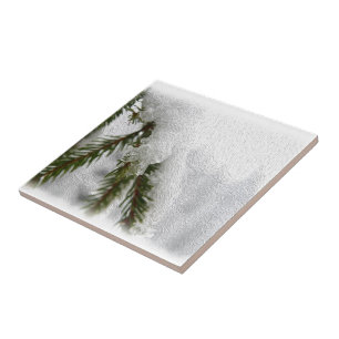 Snowy Gräs Kakelplatta