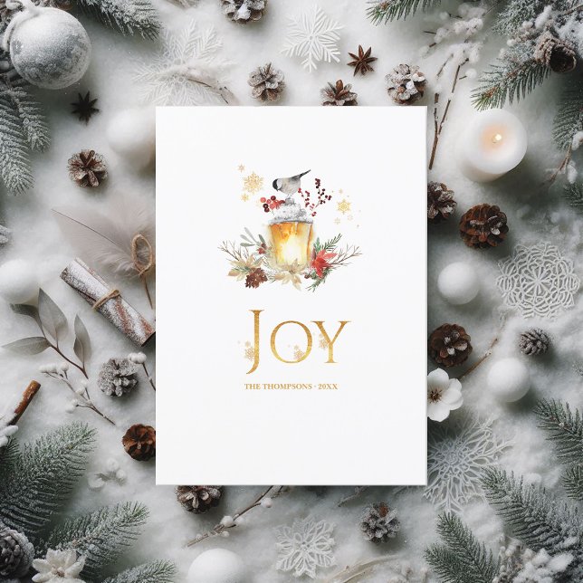 Snowy Gräs och Spruce jul Photo Collage Julkort (Evergreen - Wintertide Woodland Christmas Photo Holiday Card)