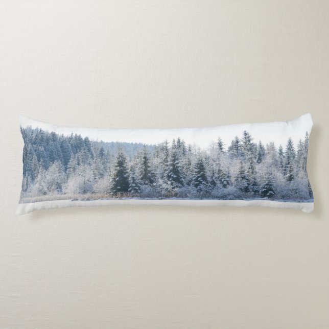Snowy Gräs Träd Dream 1 Kroppskudde (Framsidan)