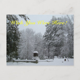 Snowy Graveyard Vykort