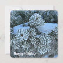 Snowy Grenar - Flat Helgdag Card