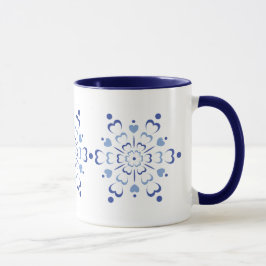 Snowy Heartburst Mugg