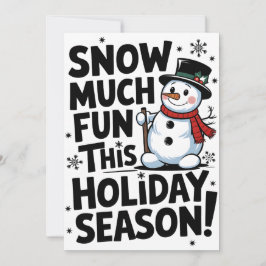 Snowy Helgdag - julkort