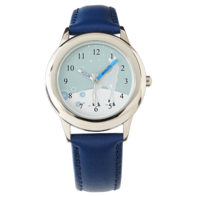 Snowy Hjort Armbandsur (Framsida)