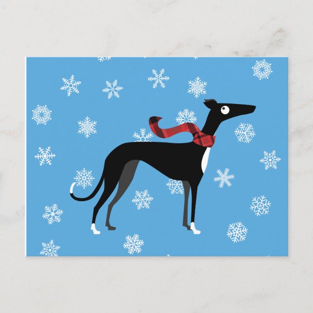 Snowy Hound Vykort (Framsida)