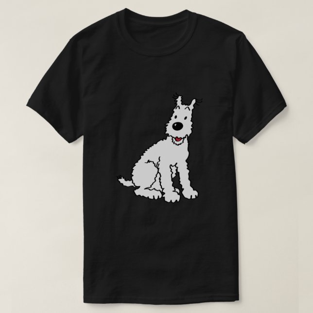 Snowy hund Tin Tin Classic T Shirt (Design framsida)