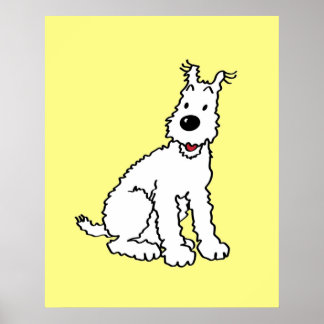 Snowy hund Tin Tin Poster