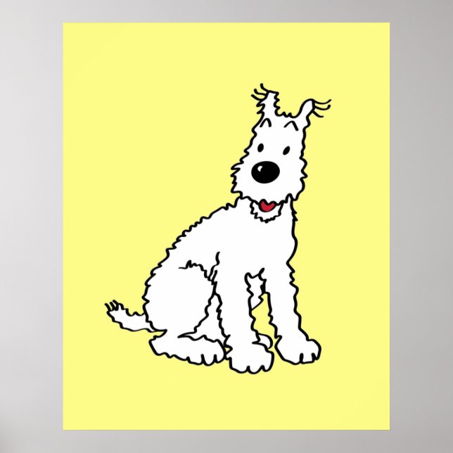 Snowy hund Tin Tin Poster (Framsidan)