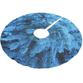 Snowy jul Forest Spruce Julgransmatta Borstad Polyester