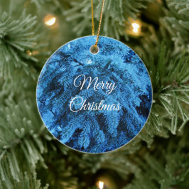 Snowy jul Forest Spruce Julgransprydnad Keramik