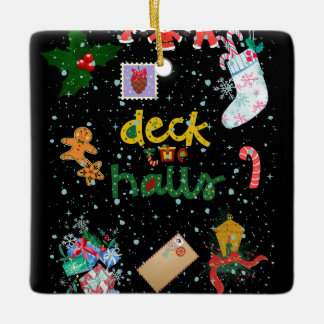 Snowy jul Natten Ornament