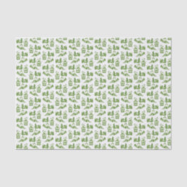 Snowy jul Toile | grönt