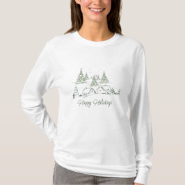 Snowy Julbyns Personlig T Shirt