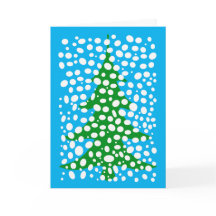 Snowy Julgran Helgdag Card