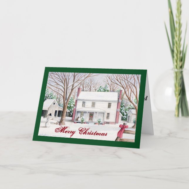 Snowy-julkort Helgkort (Framsida)