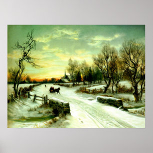 Snowy-julmorgon Poster