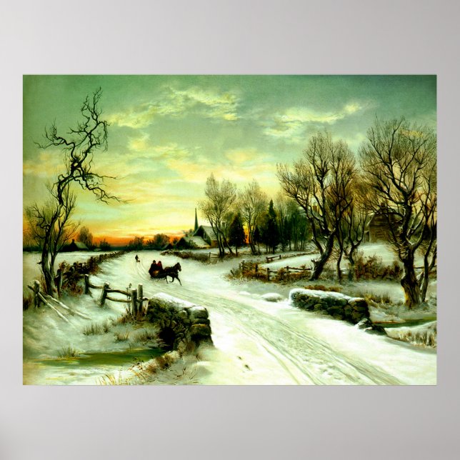 Snowy-julmorgon Poster (Framsidan)