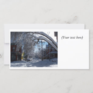 Snowy Lane-fotokort