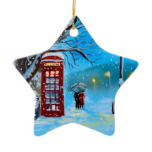 Snowy London vinterparaply