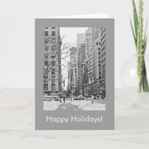 Snowy Manhattan Helgdag Card Helgkort
