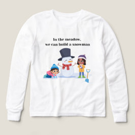 Snowy Meadow Snögubbe Kids T Shirt
