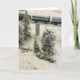 Snowy-modellens järnvägscen helgkort