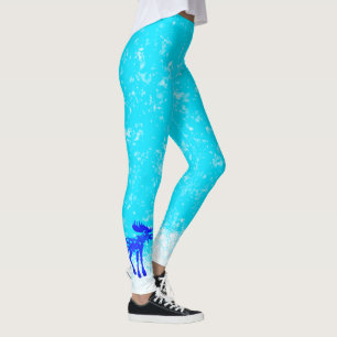 Snowy Moose - baljväxter Leggings