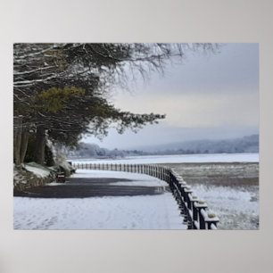 Snowy Morgon Poster