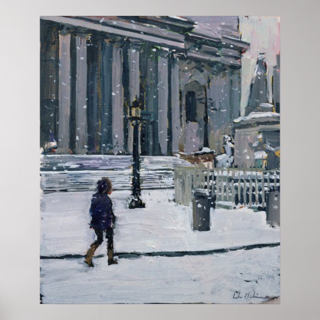 Snowy morgon St. Paul's Cathedral 2009 Poster (Framsidan)