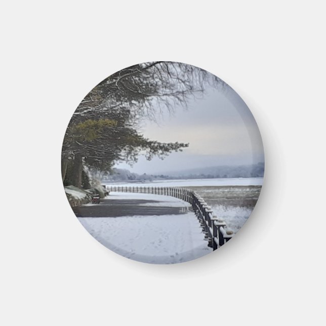 Snowy-morgonmagnet Magnet (Framsidan)